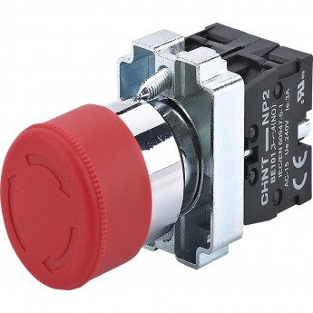 Грибок" Φ30мм (2) с фиксации NP2-BS445 без подсветки красная 1НЗ +1НО IP40 Кнопка управления CHINT Красный AC/DC "GPIBOK"-Φ30MM-(2)-C-FIKCACII-NP2-BS445-BEZ-PODCBETKI-KPACHAYA-1HZ-+1HO-IP40