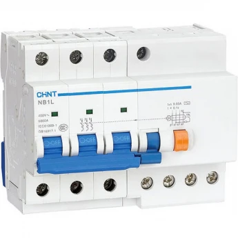 NB1L-40 3P C40 30мА тип A 6кА (R) Диф. автомат CHINT AC 50/60 Гц