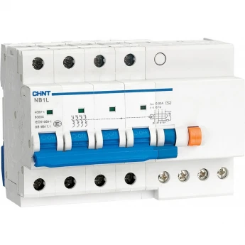 NB1L-40 4P C25 30мА тип AC 6кА (R) Диф. автомат CHINT 50/60 Гц IP20