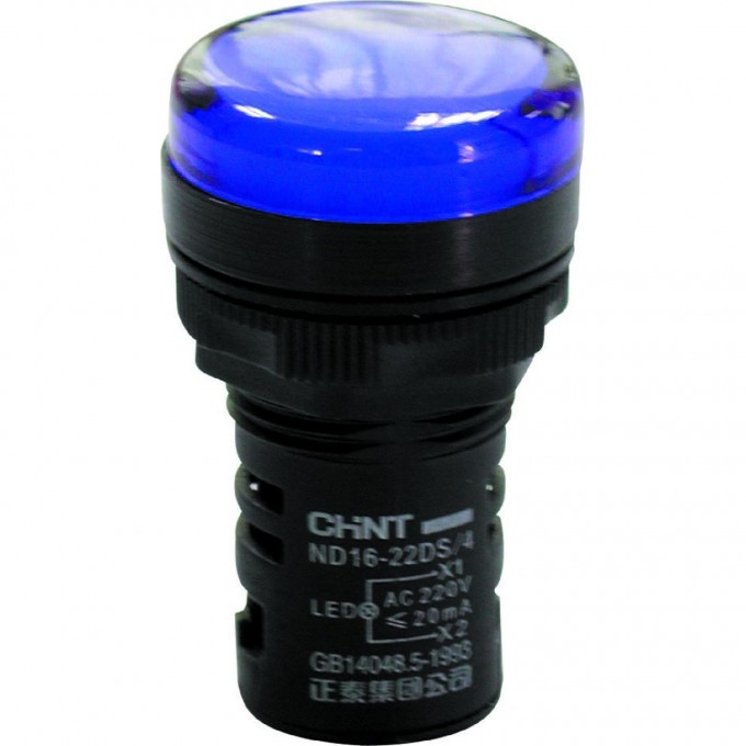 ND16-22DS/4 синий АС 400В (R) Индикатор CHINT Переменный ток (AC) IP40 ND16-22DS/4-CIHII-AC-400B-(R)