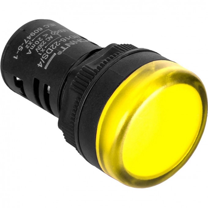 ND16-22DS/4C желтый, compact, встр. конденсатор, IP65 АС110В (R) Индикатор CHINT Переменный ток (AC) ND16-22DS/4C-JELTYII,-COMPACT,-BCTP.-KOHDEHCATOP,-IP65-AC110B-(R
