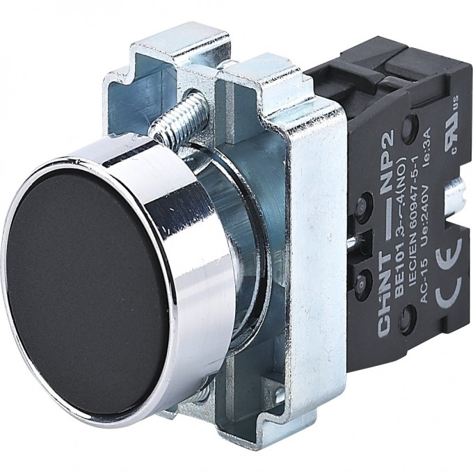NP2-BA21 без подсветки черная, 1НО, IP40 (R) Кнопка управления CHINT Черный AC/DC NP2-BA21-BEZ-PODCBETKI-CHEPHAYA,-1HO,-IP40-(R)