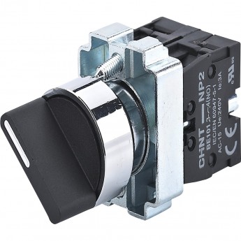 NP2-BD23, 2 положения фиксацией, 2НО, IP40 (R) Переключатель CHINT Черный AC/DC