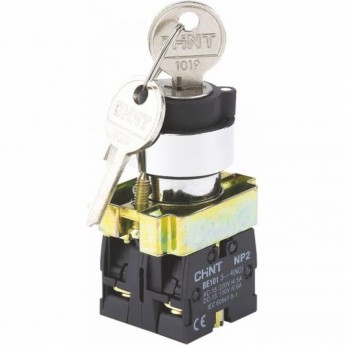 NP2-BG53, 3 положения с возвратом, 2НО IP40 Переключатель CHINT Черный AC/DC