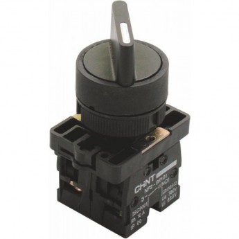 NP2-ED24, 2 положения фиксацией, 2НЗ, IP40 (R) Переключатель CHINT Черный AC/DC